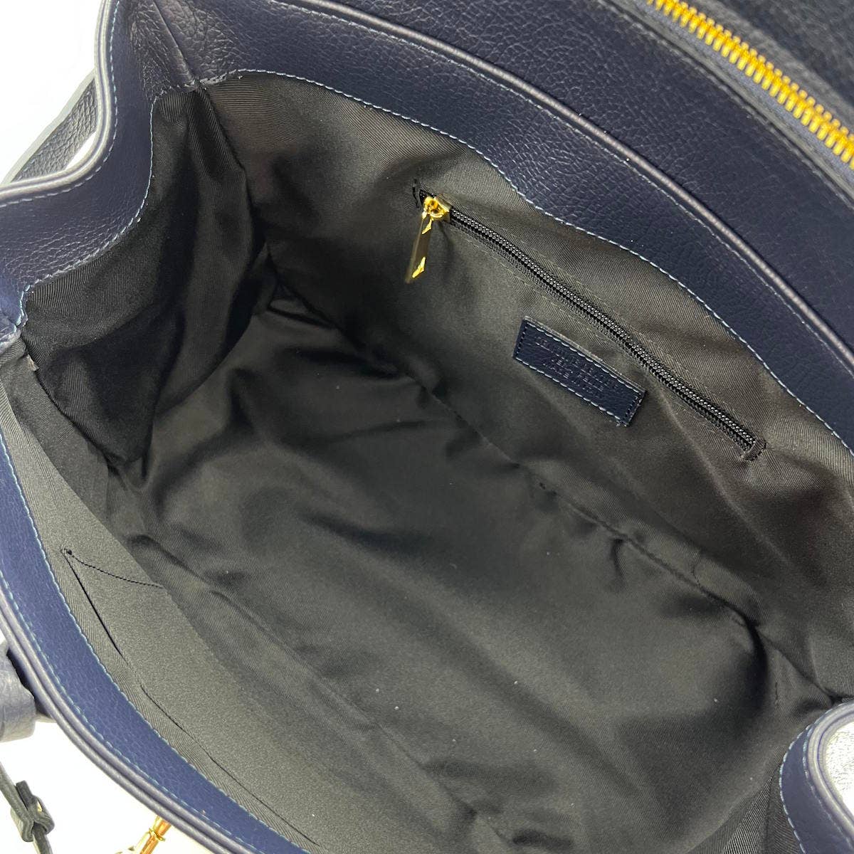 Italiensk Lærveske - Stor Størrelse, Laget i Italia