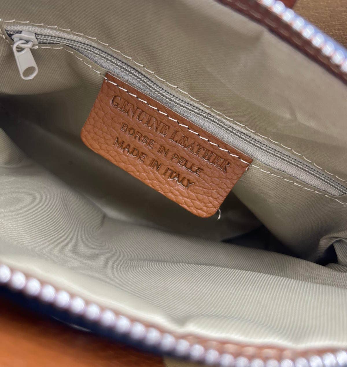 Italiensk Lærveske - Laget i Italia