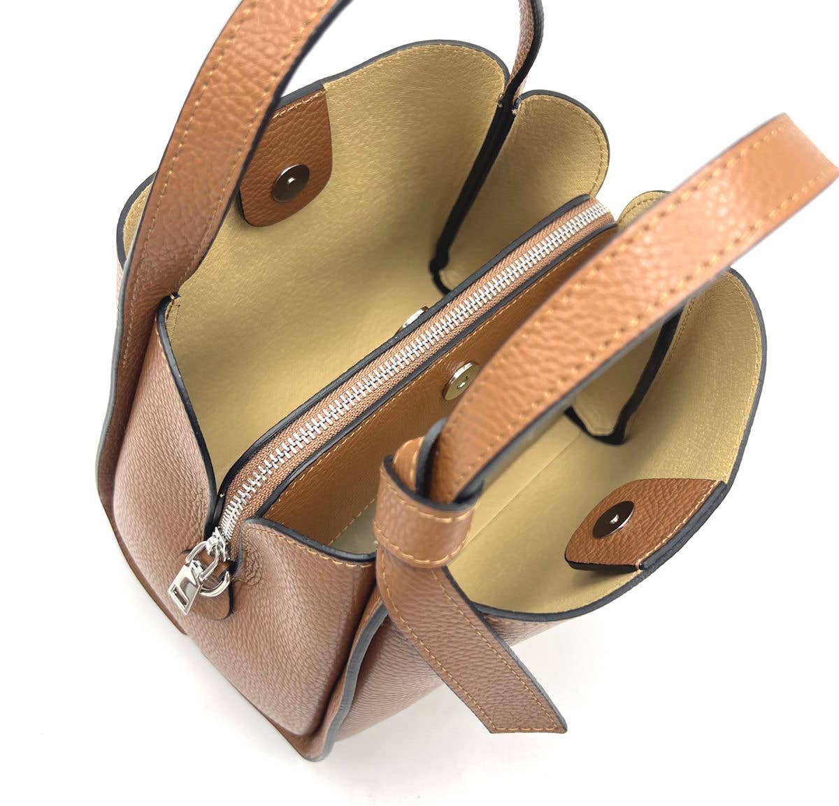 Italiensk Lærveske - Laget i Italia