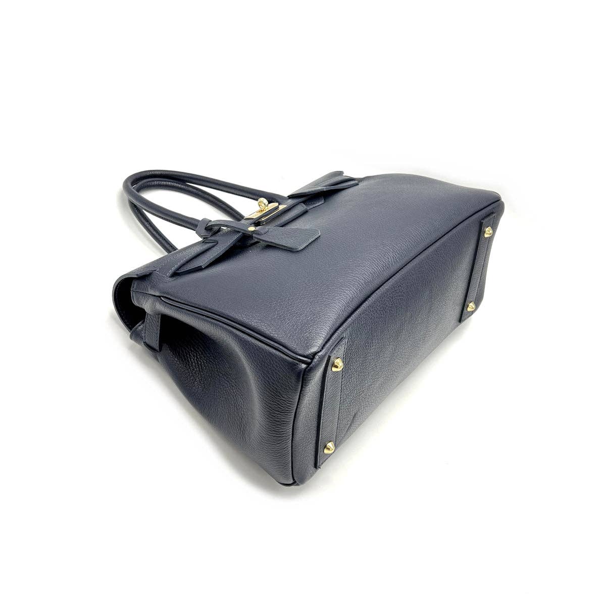 Italiensk Lærveske - Stor Størrelse, Laget i Italia